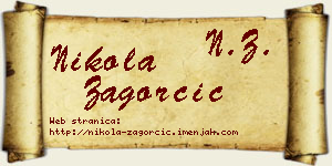 Nikola Zagorčić vizit kartica